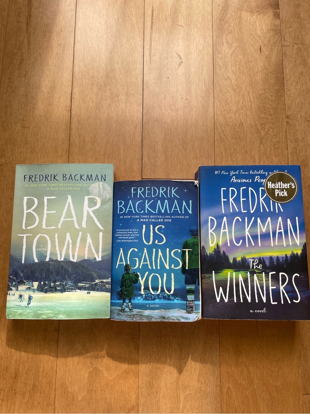 Beartown series - Bear Town, Us Against You, The Winners by Fredrik Backman 📕